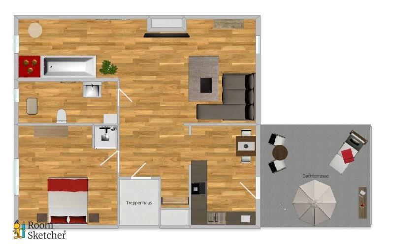 布兰肯堡HarMonie Penthouse In Blankenburg公寓 外观 照片